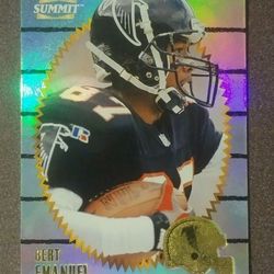 1996 Pinnacle Summit Bert Emanuel #67 Atlanta Falcons Football Card Special? Vintage Collectible Sports NFL