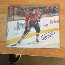 Autographed 8x11 John Carlson Photo - Washington Capital and NHL All Star!