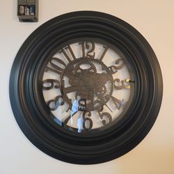 27 inch industrial gear modern wall clock