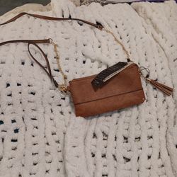 Small brown purse.