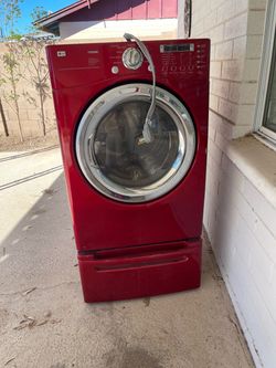 LG Red Dryer