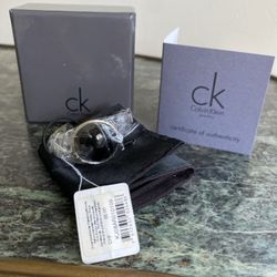 NWT Calvin Klein Black Circle Fashion Ring size 9