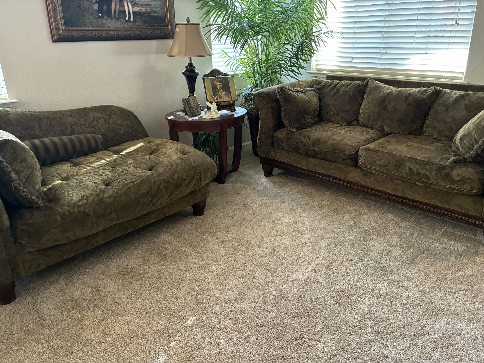 Elegant Sofa & Chaise Lounge 