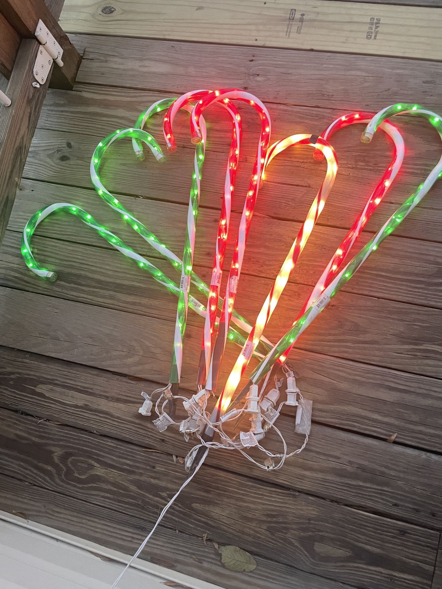 Outdoor Candy Cane Christmas Decorations
