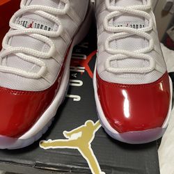 Cherry Jordan’s  Size 7 Red And White