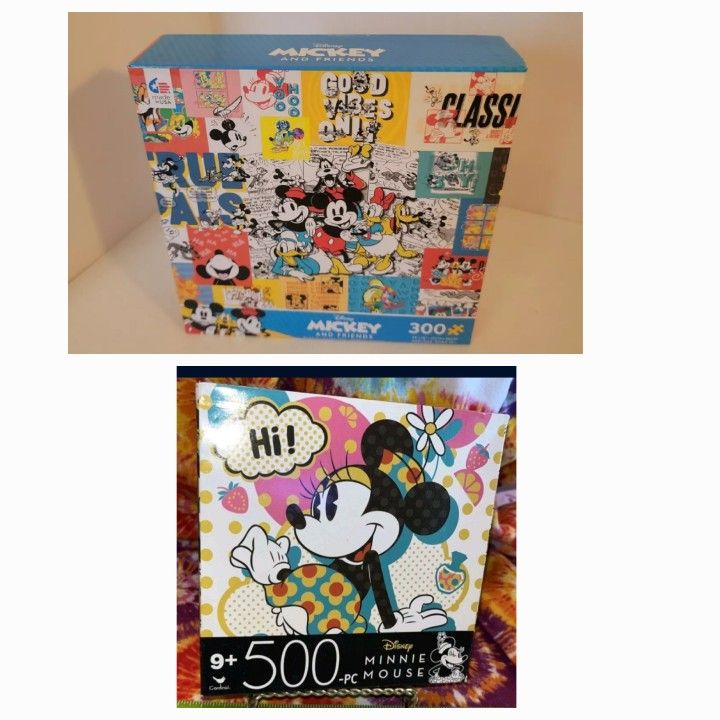 Two Disney Mickey Jigsaw Puzzle
