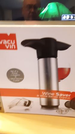 VACU Vin wine saver & wine server crystal