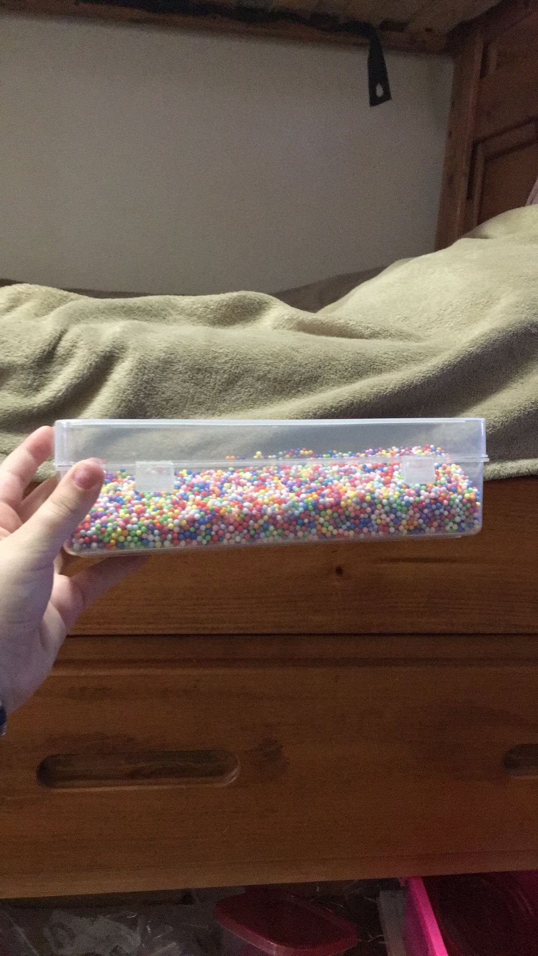 Big Box Of Foam Beads For Crafts Or For Slime