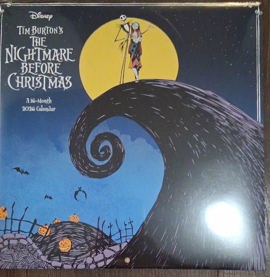New Nightmare Before Christmas 2026 Wall Calendar