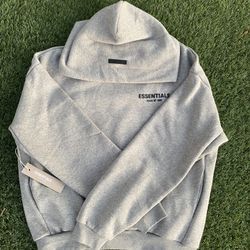 (FW24) Essential heather gray small hoodie