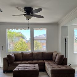 Suede Mocha Brown Sofa 