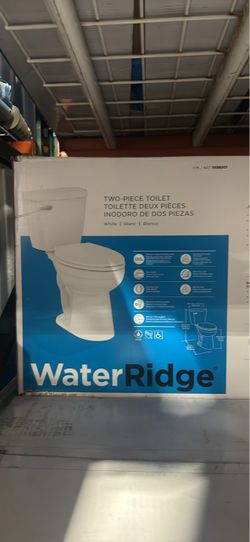 Water ridge tow pieces toilet