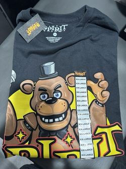 Five nights at Freddy’s Spirit Halloween Freddy Fazbear shirt XXL Spirit tags NEW