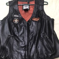 Motorcycle Leather Vest