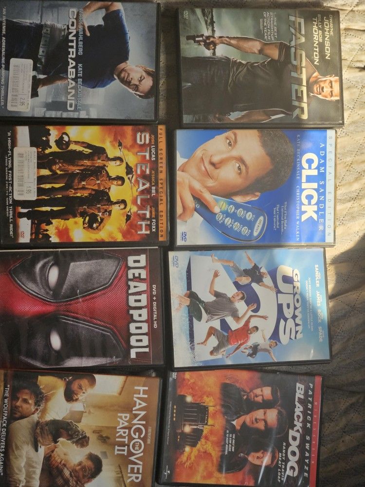 100 approx  dvds for $40 only see pic's 