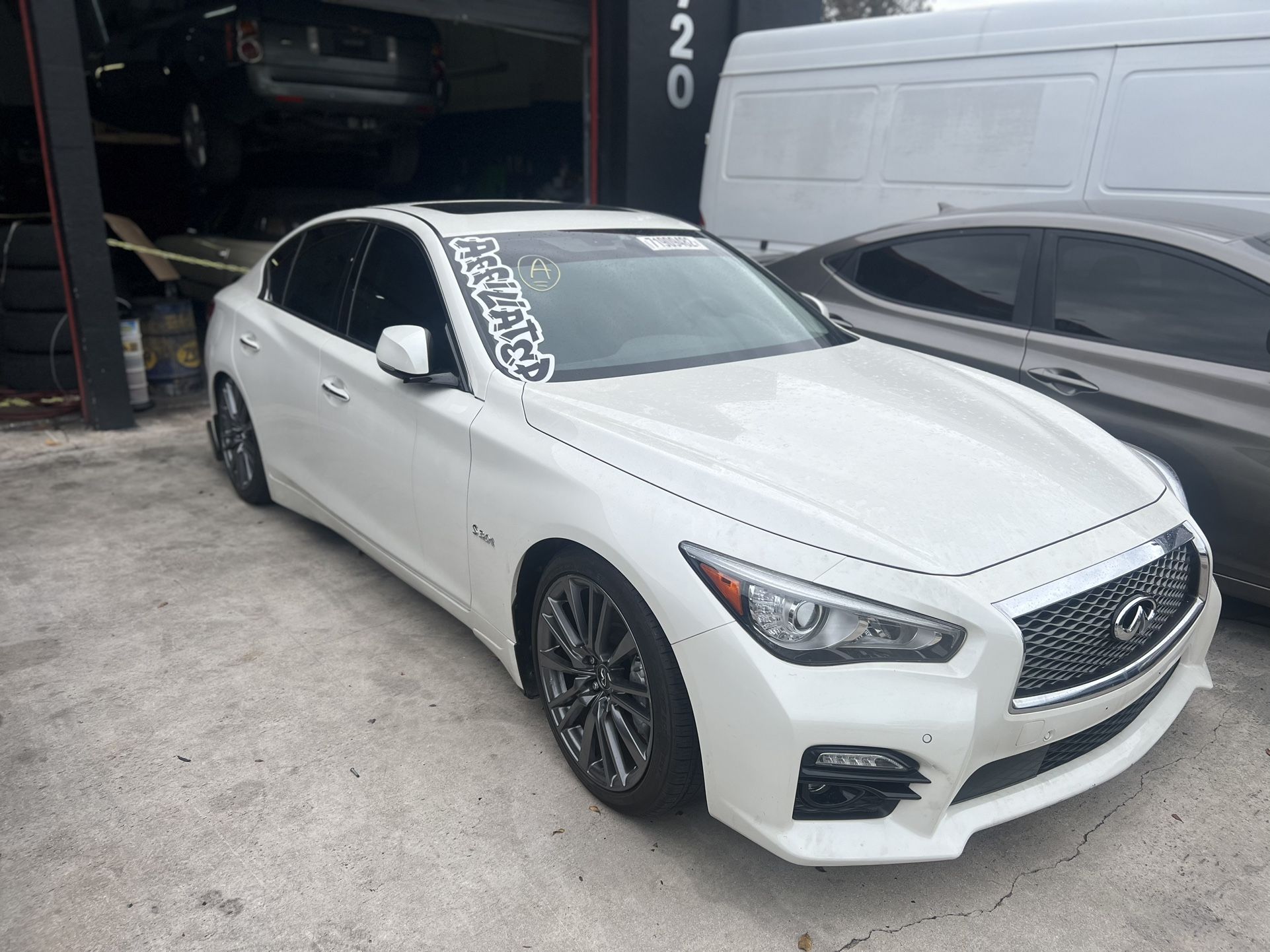 Infiniti Q50 Red Sport  Complete Part Out 