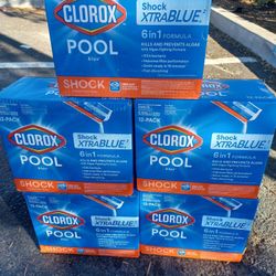 5 Boxes Of Clorox Pool & Spa (12 Pack Of 16 Oz Packs Per Box ) Pool Cleaner