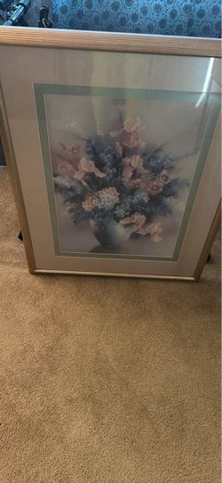 Framed Floral Still Life Print