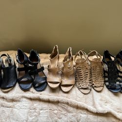 5 Pairs Of Women's Heels 