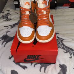 Jordan 1 High “white Starfish” Size 7 Women/ 5.5 Men’s