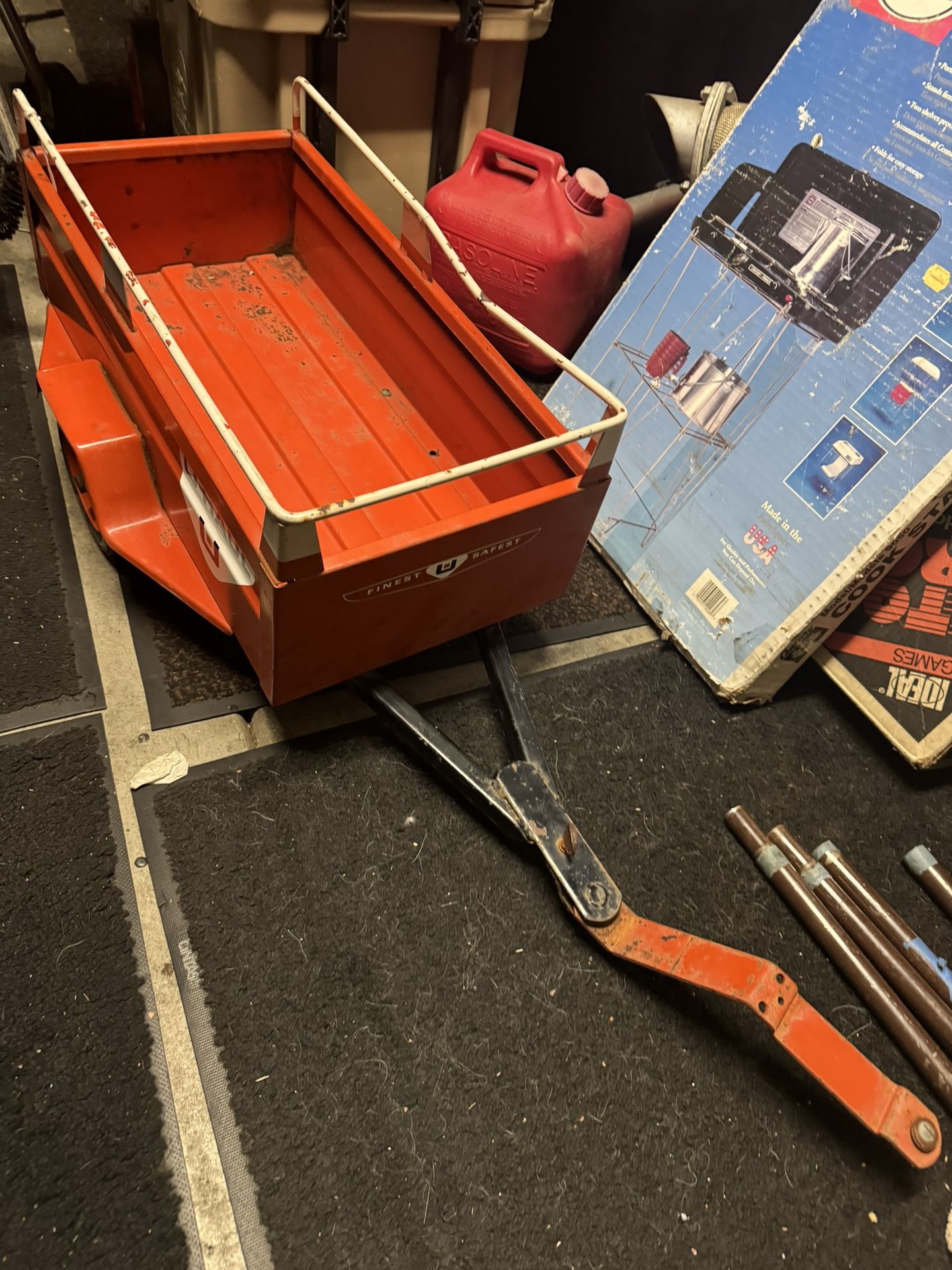 vintage uhaul pedal car trailer