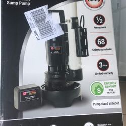 Utilitech 115-Volt Aluminum Submersible Sump Pump - NEW