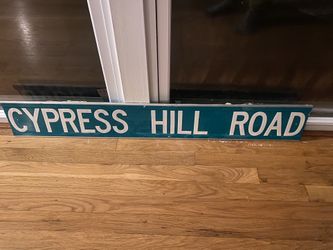 Cypress Hill Road Street Sign