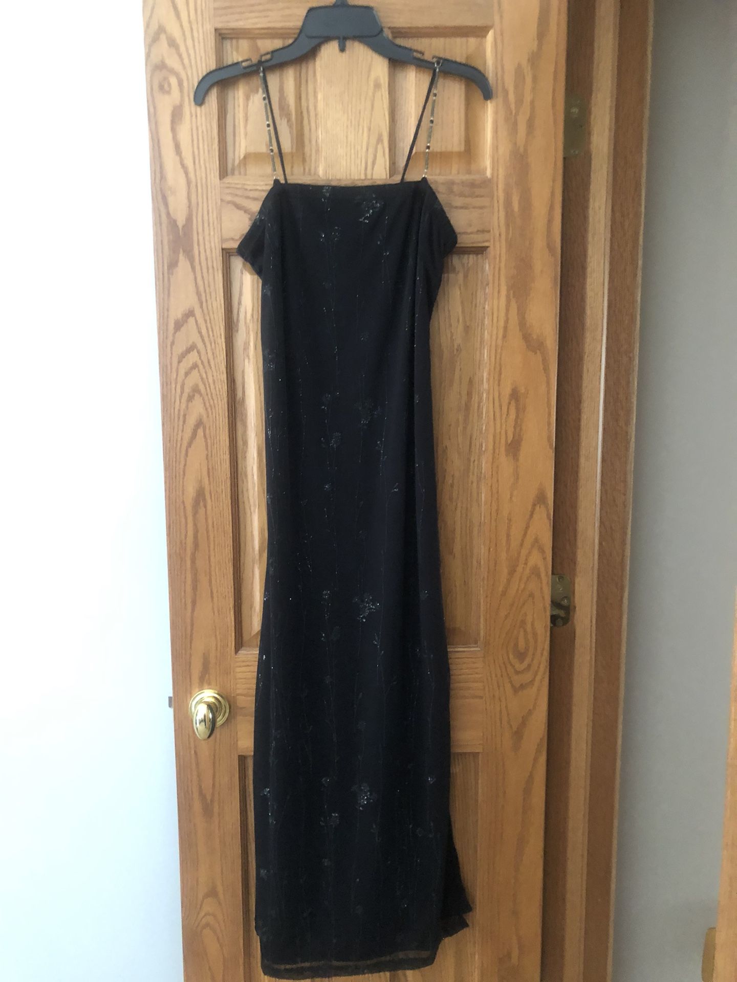Black With Sheer Sparkle Overlay