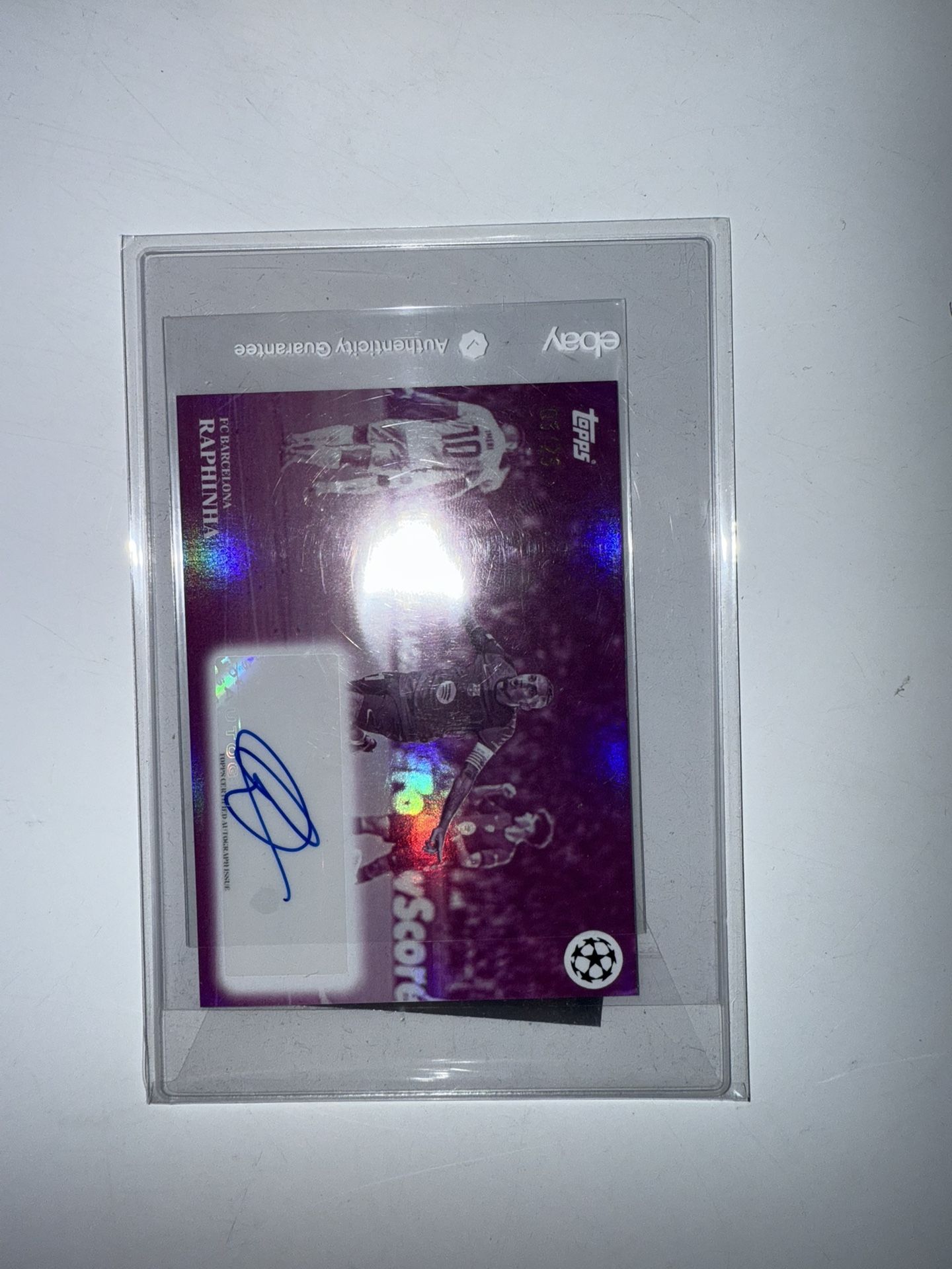 Raphinha FC Barcelona 2024/25 Topps Simplicidad 05/25 auto card