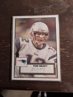 Tom Brady 2006 Topps heritage card number 124