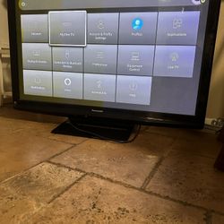 Panasonic plasma 55 inch TV with brand new Roku and both remotes