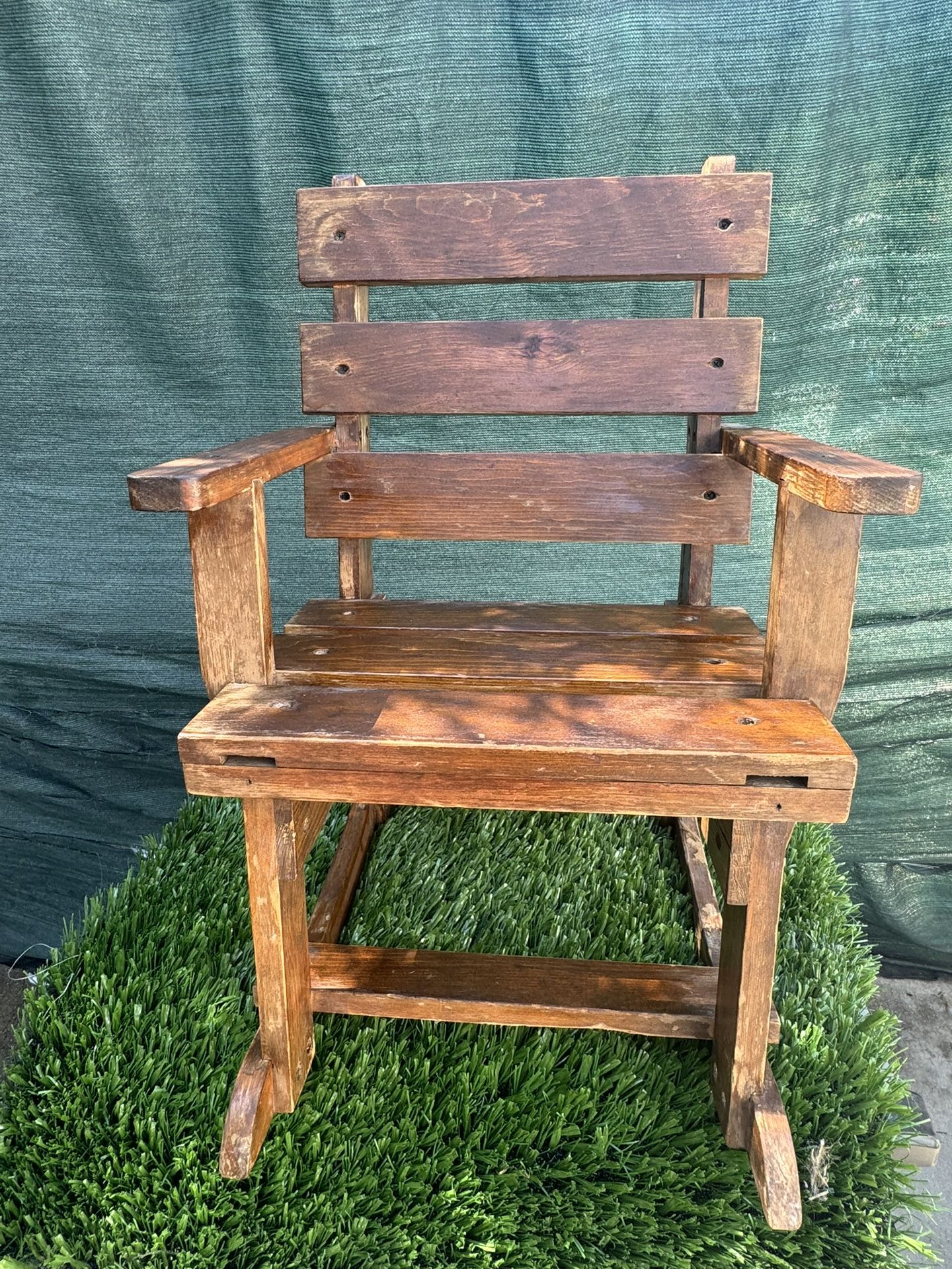 Antique Wooden Children’s Rocking Chair