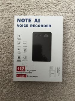 AI Voice Recorder, Audio Activated Recorder with Playback, App Control, Transcribe & Summarize with AI Technology, 190 Languages, 64GB Memory, Suitabl