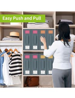 Closet Sheet Storage Organizer Boxes Set