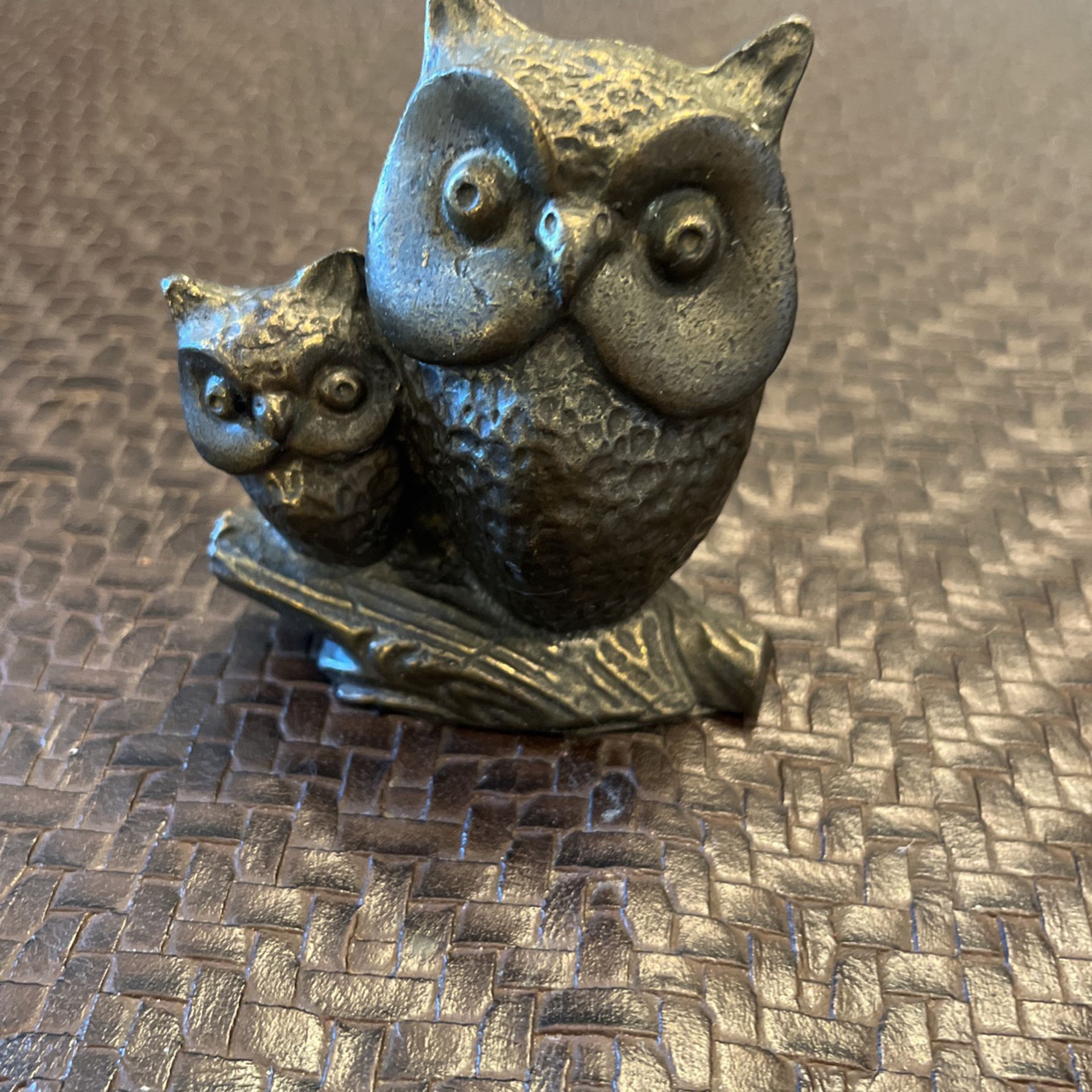 Vintage Ampersand Pewter Company Owls Figurine
