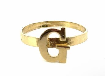 Woman’s Ladies 10k Yellow Gold Initial G Band Ring Size 7 GP3097118