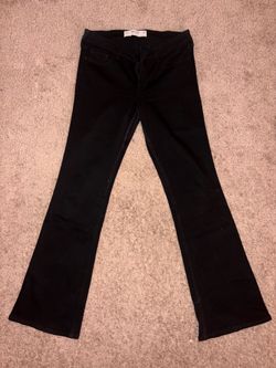 Hollister women boot cut black pants