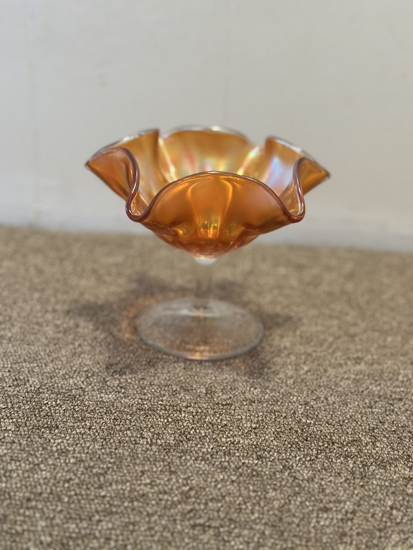 Carnival Glass Candy Dish -vintage 