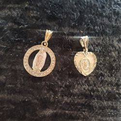 Two. Virgin Gold Charms 