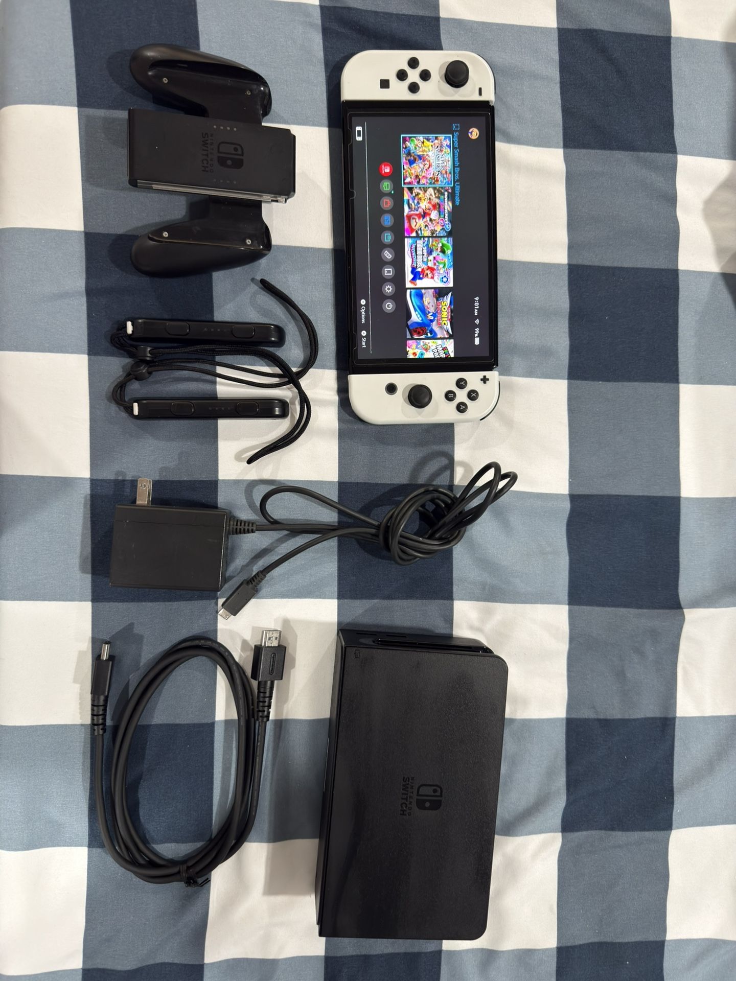 Switch OLED with White Joy-cons