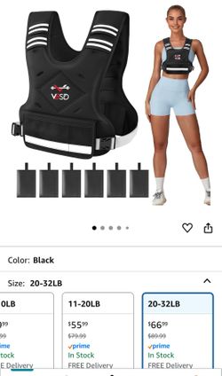 Weighted Vest 45 Pounds