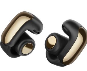 Wireless Open-Ear Earbuds Black and Gold