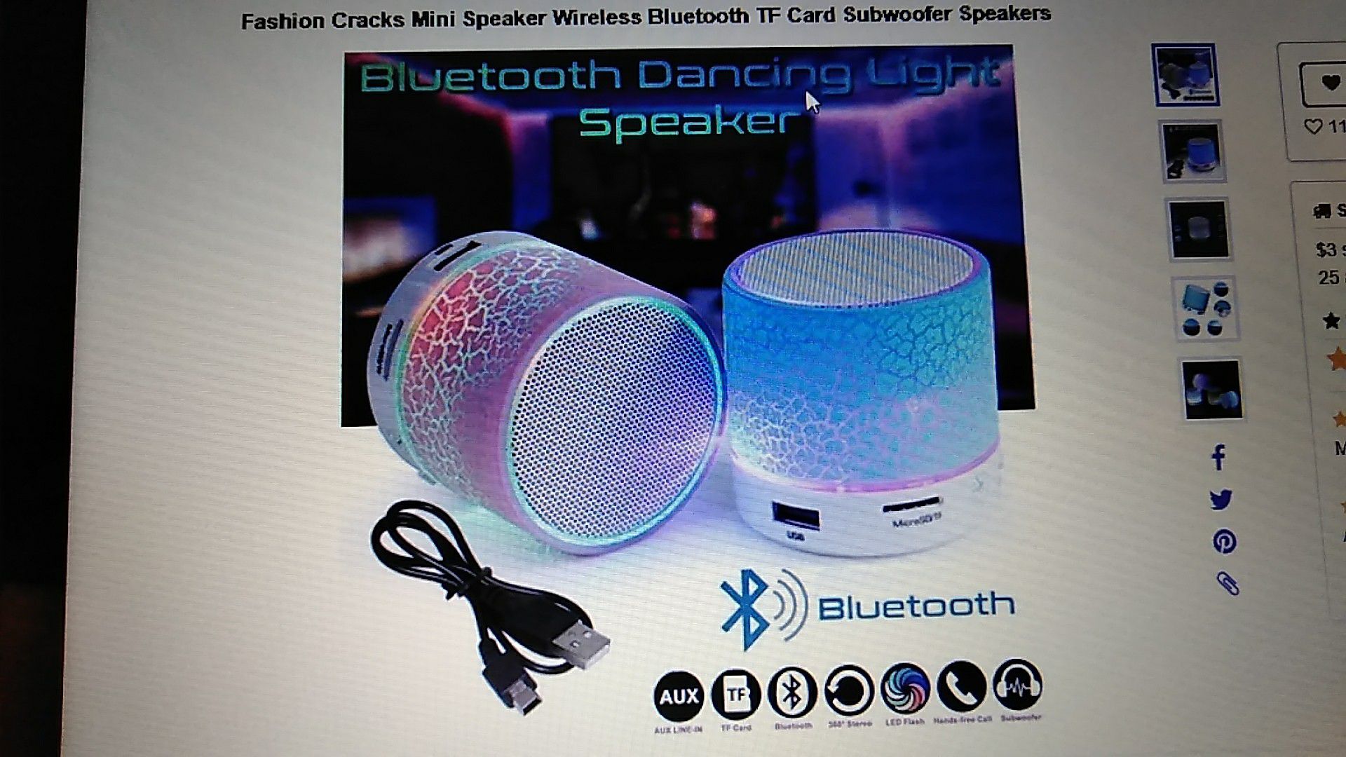 Wireless Bluetooth TF card subwoofer speakers