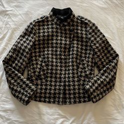 Banana Republic Houndstooth Wool Jacket