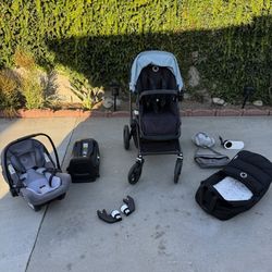 Bugaboo Fox2 Complete Stroller/Turtle Air by Nuna car seat with recline