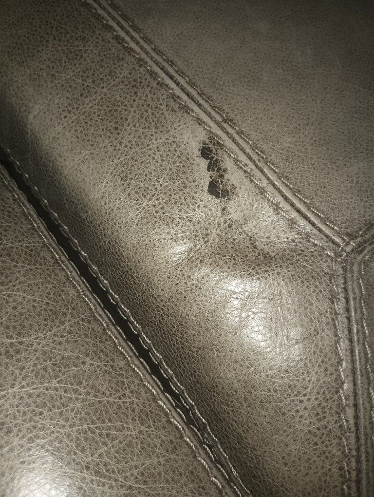 Brown Leather Couch 