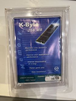 K-Byte 97L5ID00-1JDG 256 Mb PC2100 CL2 DDR SODIMM for notebooks