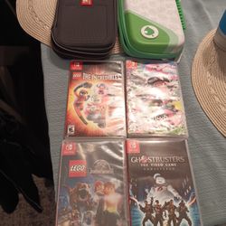Switch Video Games + 2 Cases 
