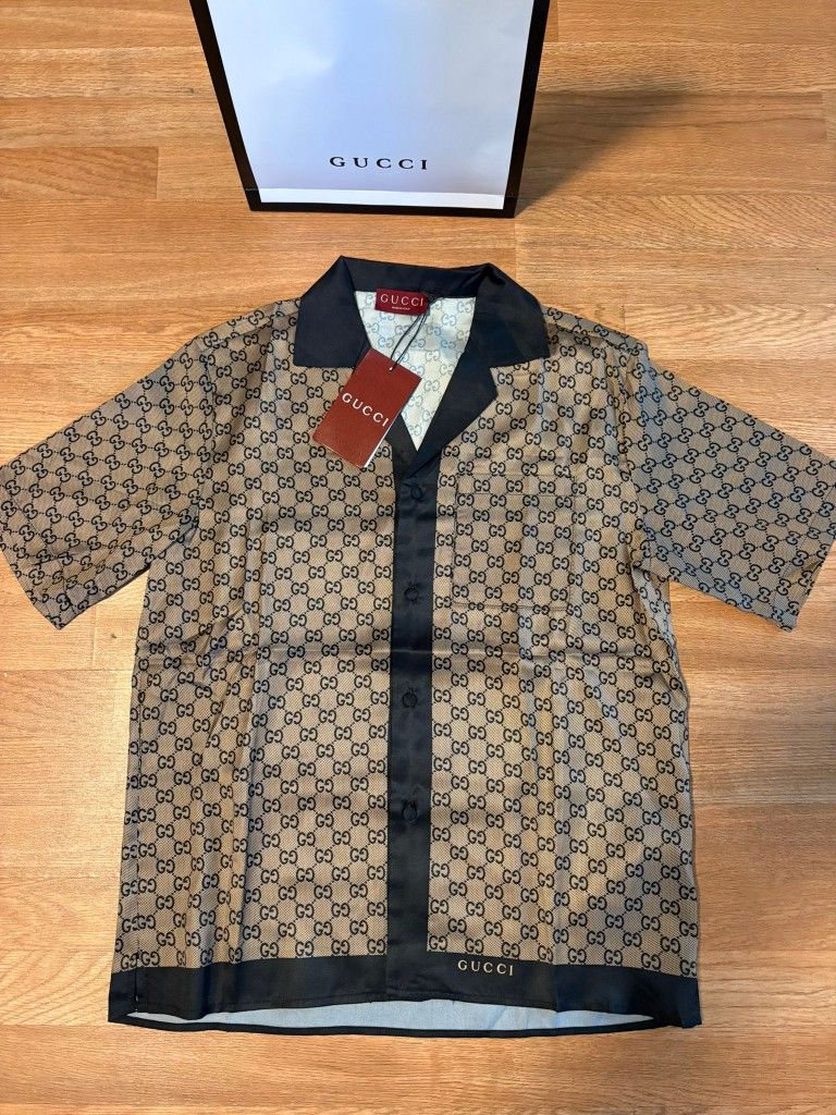 G Blue Monogram Shirt
