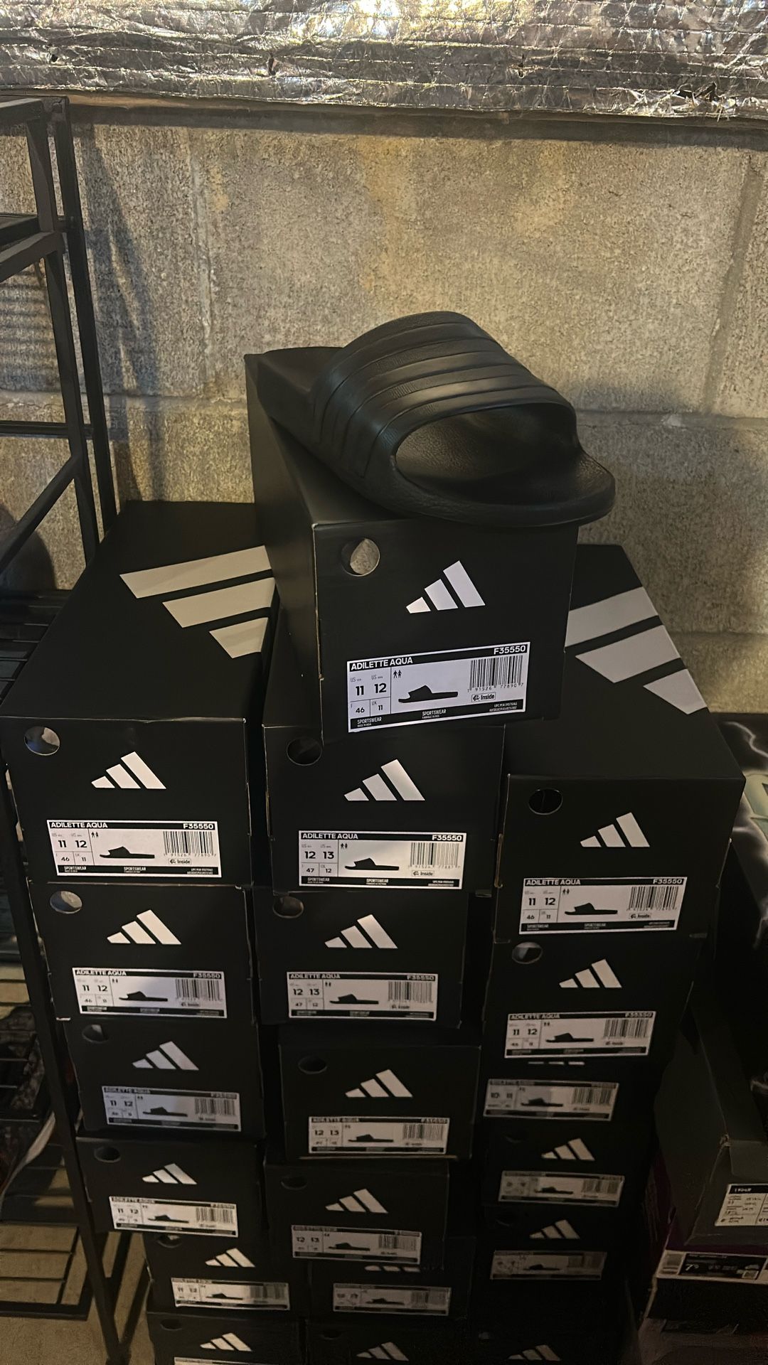 Adidas Adillete Aqua Slides—MANY SIZES AVAILABLE